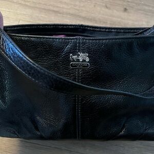Coach Black Leather Shoulder Bag